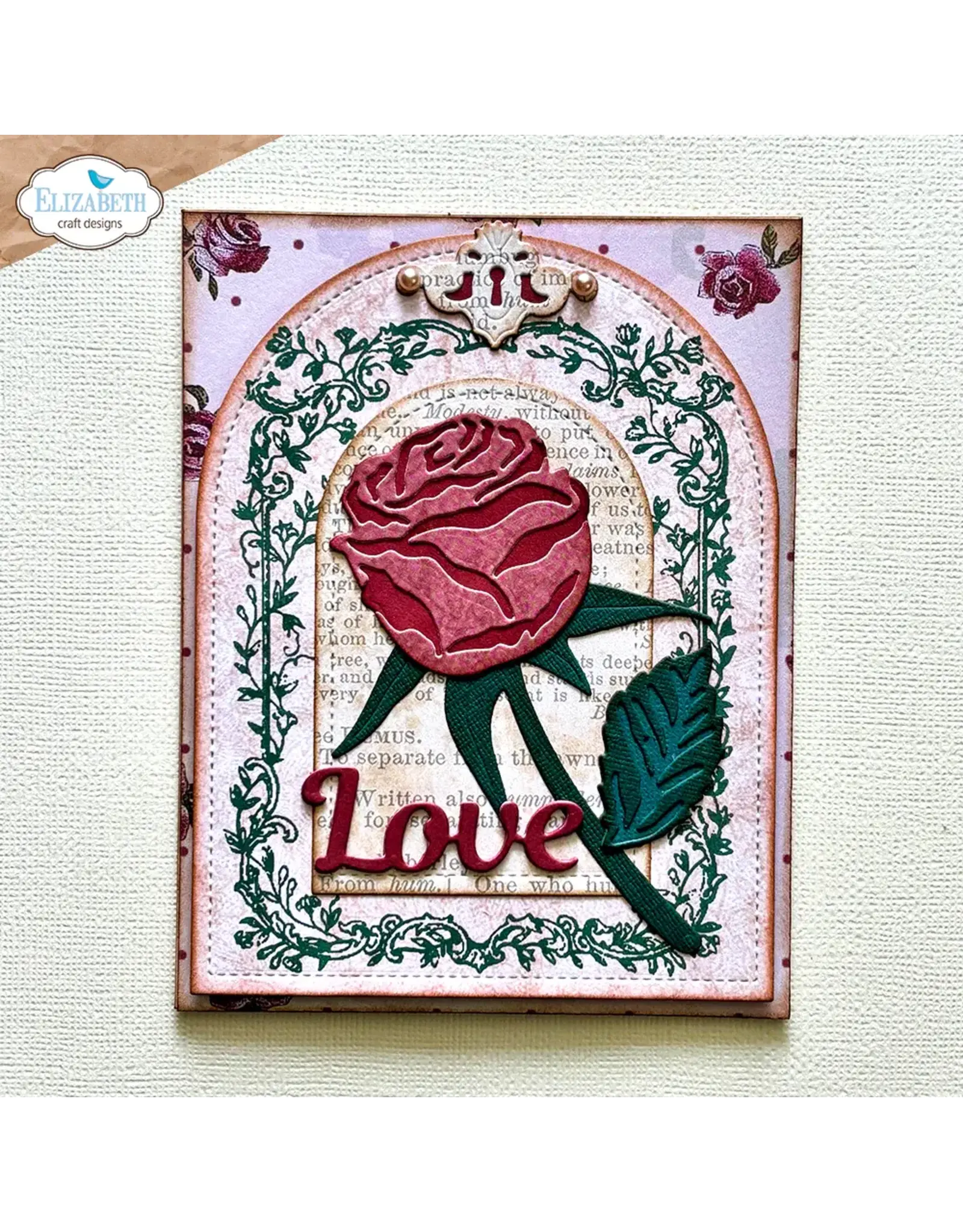 ELIZABETH CRAFT DESIGNS ELIZABETH CRAFT DESIGNS EVERYDAY ELEMENTS BY ANNETTE GREEN MUSIC & ORNATE FRAME CLEAR STAMP SET