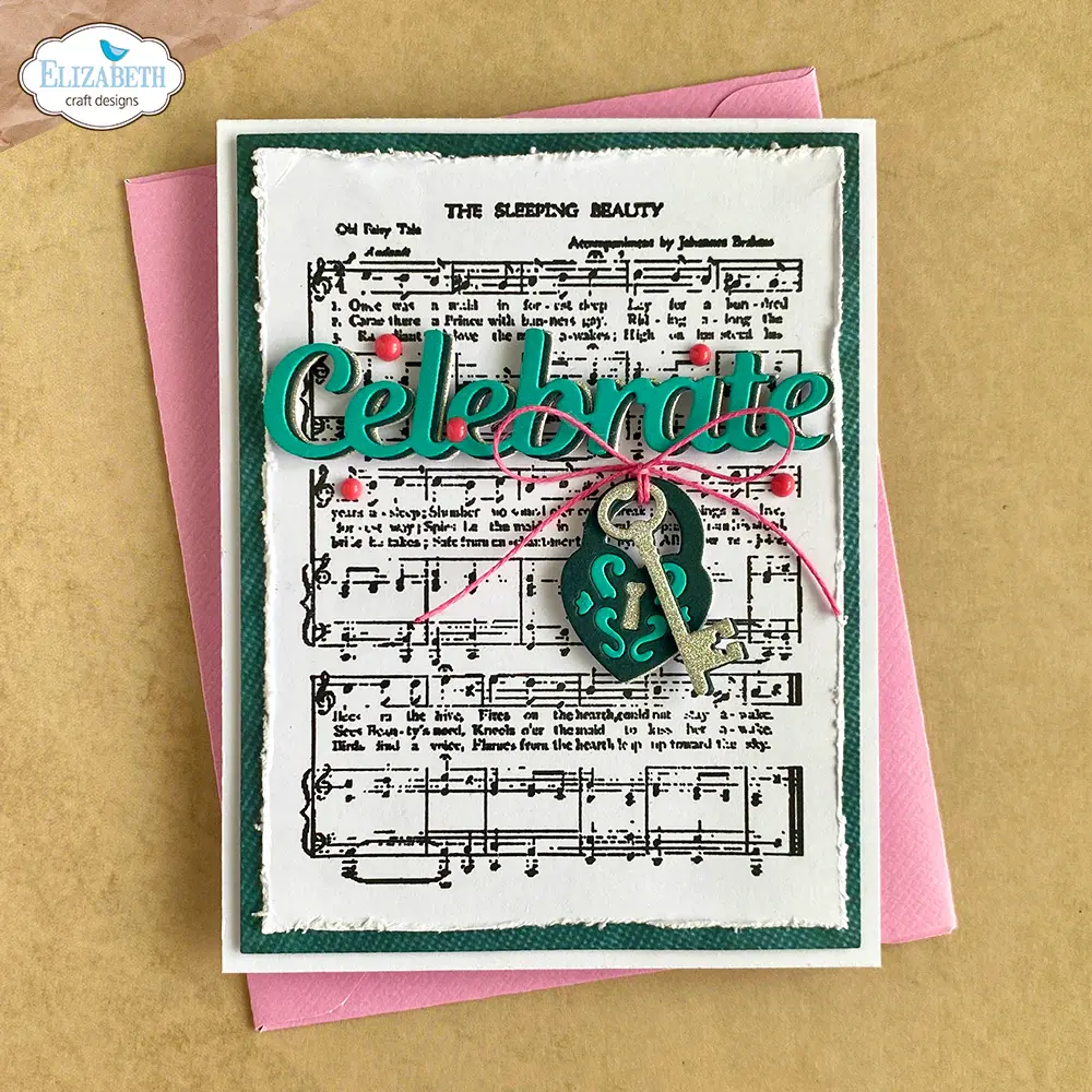 ELIZABETH CRAFT DESIGNS ELIZABETH CRAFT DESIGNS EVERYDAY ELEMENTS BY ANNETTE GREEN MUSIC & ORNATE FRAME CLEAR STAMP SET