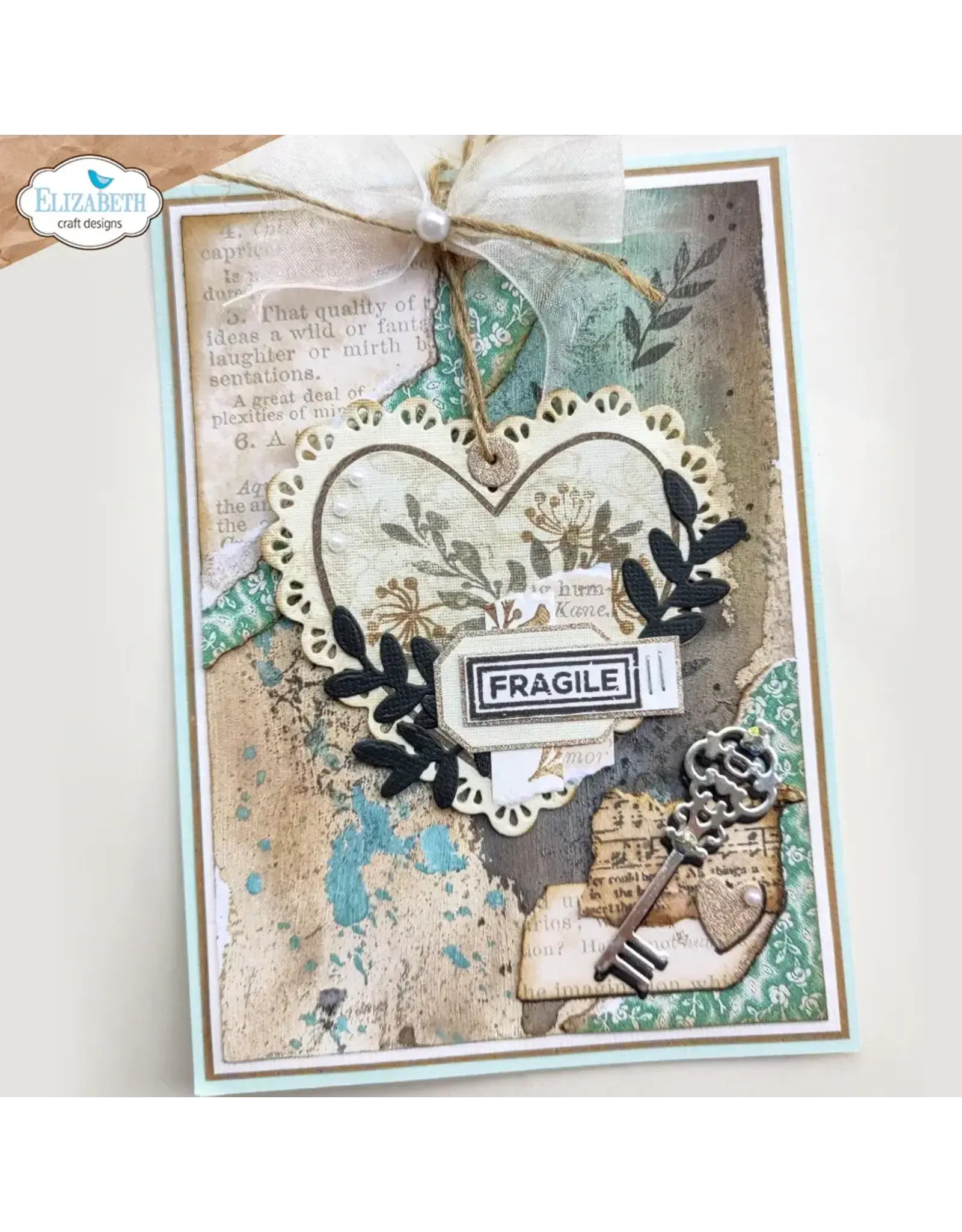 ELIZABETH CRAFT DESIGNS ELIZABETH CRAFT DESIGNS EVERYDAY ELEMENTS BY ANNETTE GREEN LACE, HEART & DOILY DIE SET