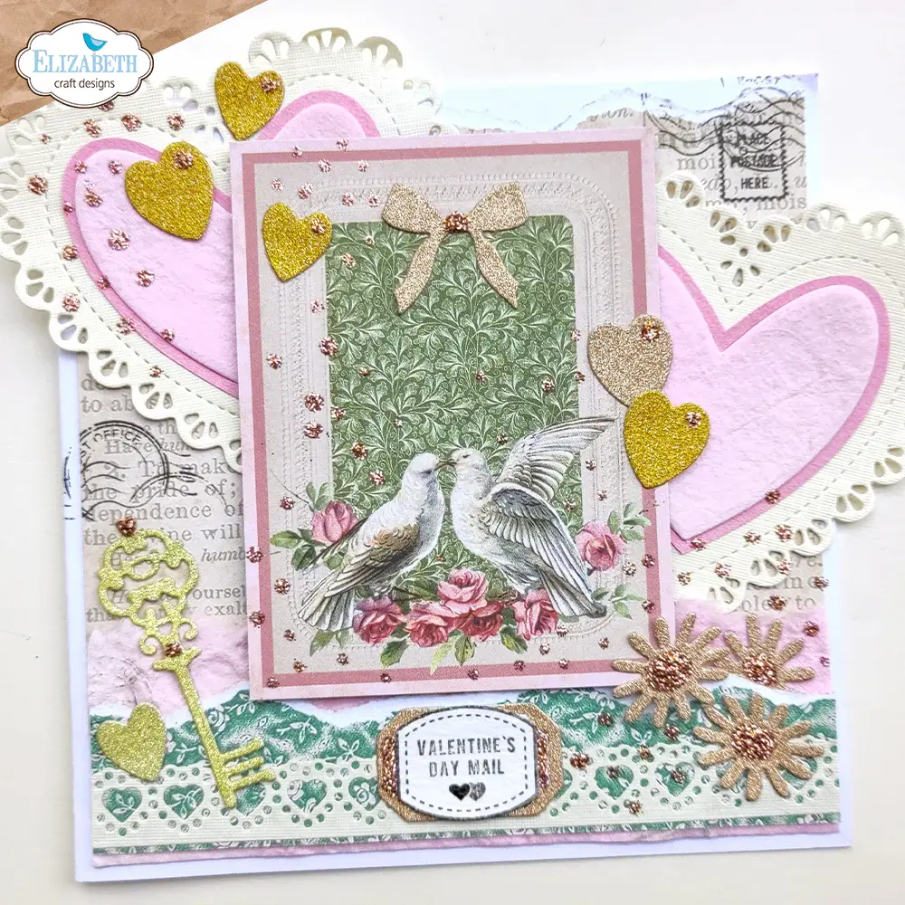 ELIZABETH CRAFT DESIGNS ELIZABETH CRAFT DESIGNS EVERYDAY ELEMENTS BY ANNETTE GREEN LACE, HEART & DOILY DIE SET