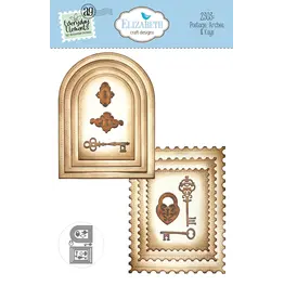 ELIZABETH CRAFT DESIGNS ELIZABETH CRAFT DESIGNS EVERYDAY ELEMENTS BY ANNETTE GREEN POSTAGE, ARCHES & KEYS DIE SET