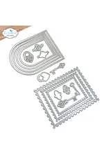 ELIZABETH CRAFT DESIGNS ELIZABETH CRAFT DESIGNS EVERYDAY ELEMENTS BY ANNETTE GREEN POSTAGE, ARCHES & KEYS DIE SET
