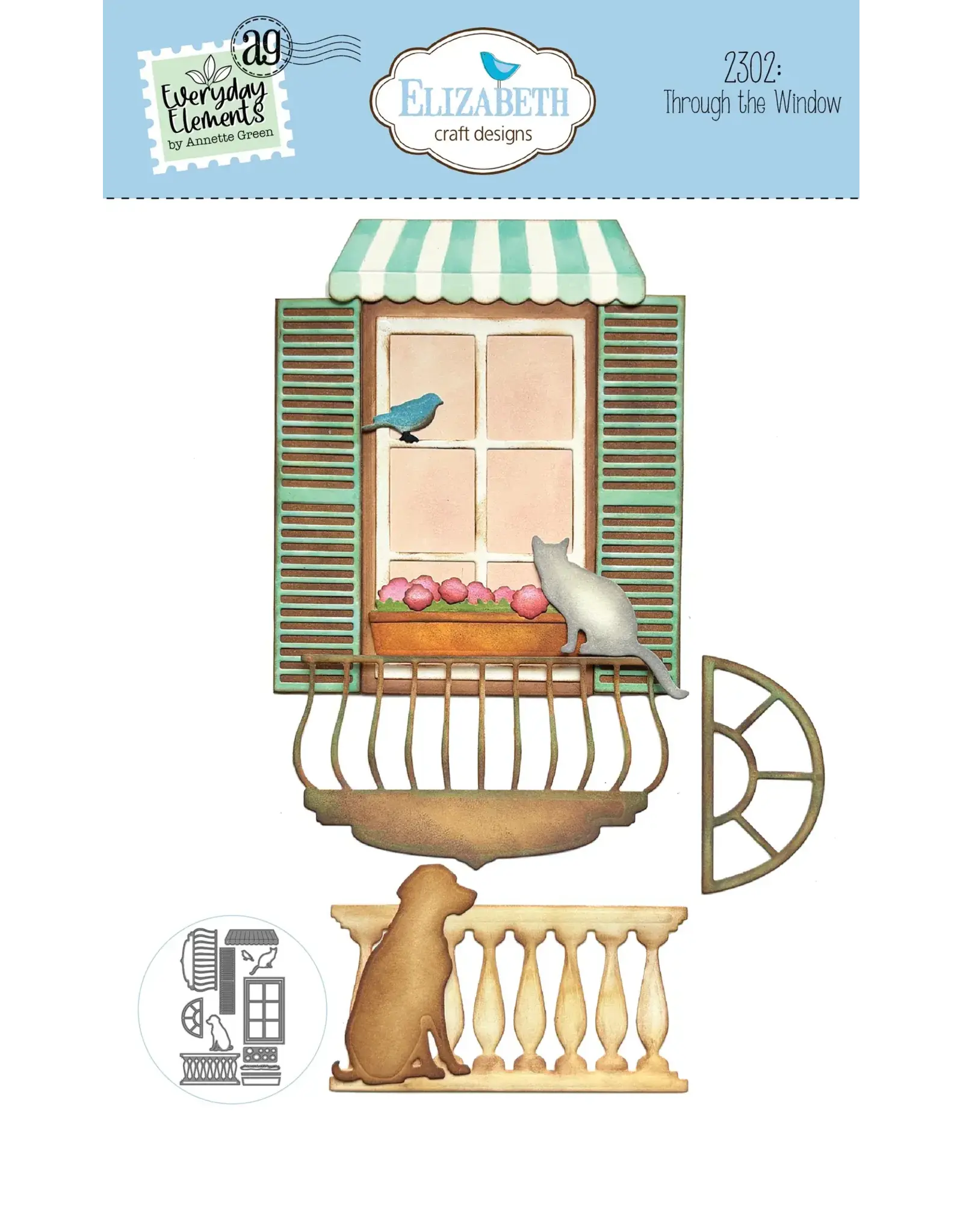 ELIZABETH CRAFT DESIGNS ELIZABETH CRAFT DESIGNS EVERYDAY ELEMENTS BY ANNETTE GREEN THROUGH THE WINDOW DIE SET