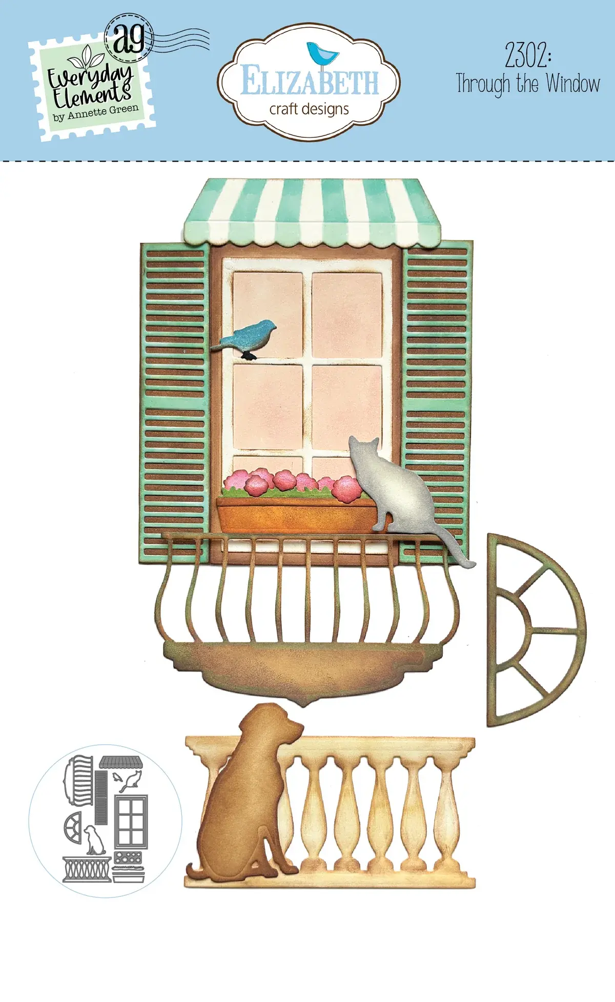 ELIZABETH CRAFT DESIGNS ELIZABETH CRAFT DESIGNS EVERYDAY ELEMENTS BY ANNETTE GREEN THROUGH THE WINDOW DIE SET