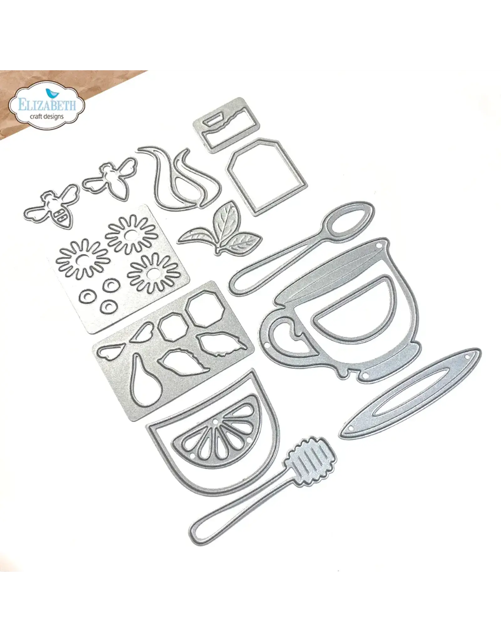 ELIZABETH CRAFT DESIGNS ELIZABETH CRAFT DESIGNS EVERYDAY ELEMENTS BY ANNETTE GREEN TEA TIME DIE SET