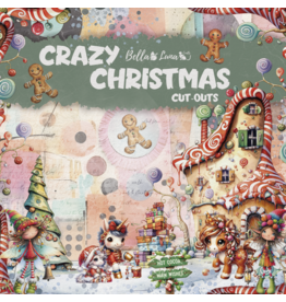 BELLA LUNA BELLA LUNA CRAZY CHRISTMAS CUT OUTS 8x8 COLLECTION PACK