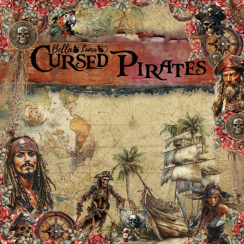 BELLA LUNA BELLA LUNA CURSED PIRATES 12x12 COLLECTION PACK