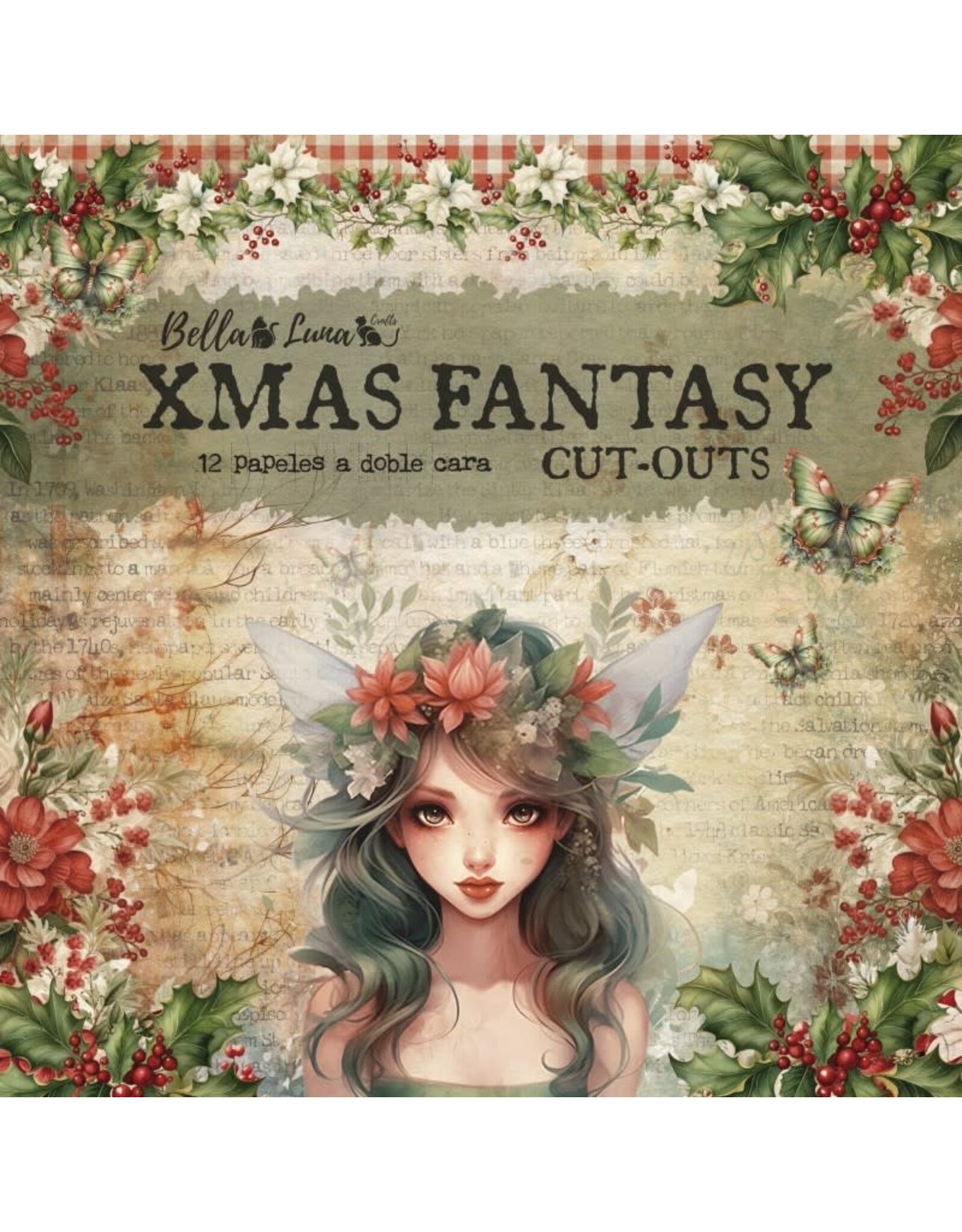 BELLA LUNA BELLA LUNA XMAS FANTASY CUT OUTS 8x8 COLLECTION PACK