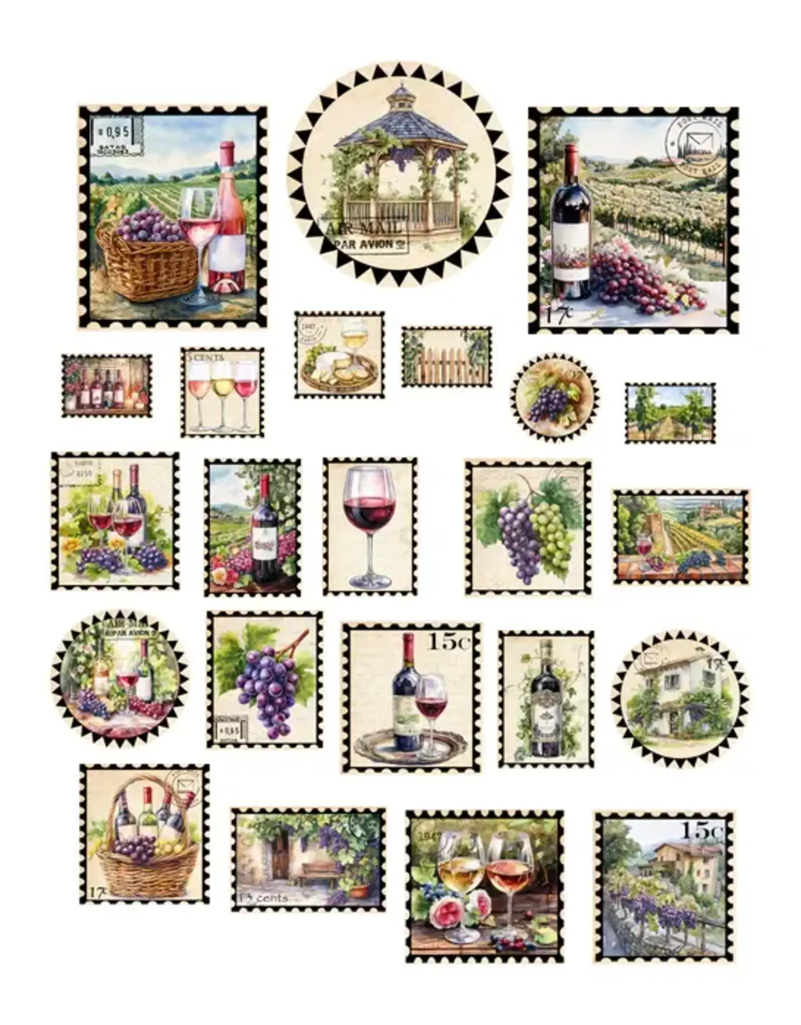 SIMPLY STATED SIMPLY STATED WINE COUNTRY STAMPS EPHEMERA