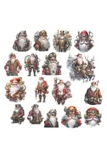 SIMPLY STATED SIMPLY STATED STEAMPUNK CHRISTMAS SANTA EPHEMERA