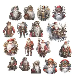 SIMPLY STATED SIMPLY STATED STEAMPUNK CHRISTMAS SANTA EPHEMERA