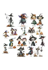 SIMPLY STATED SIMPLY STATED HALLOWEEN TOWN QUIRKY CHARACTER EPHEMERA