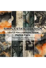 SIMPLY STATED SIMPLY STATED HALLOWEEN TOWN 12x12 PAPER PACK