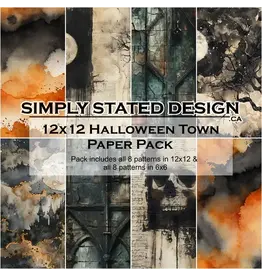SIMPLY STATED SIMPLY STATED HALLOWEEN TOWN 12x12 PAPER PACK