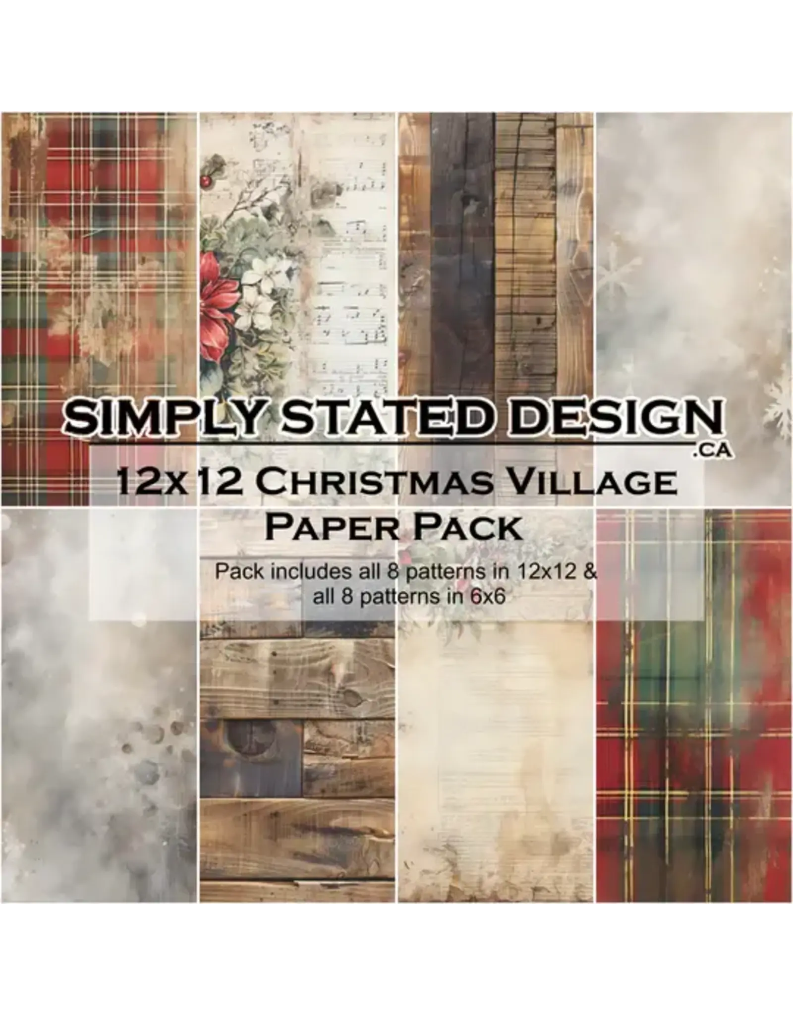 SIMPLY STATED SIMPLY STATED CHRISTMAS VILLAGE 12x12 PAPER PACK
