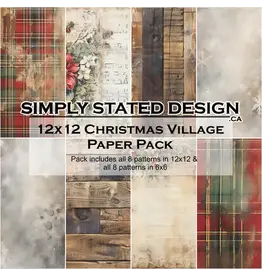 SIMPLY STATED SIMPLY STATED CHRISTMAS VILLAGE 12x12 PAPER PACK