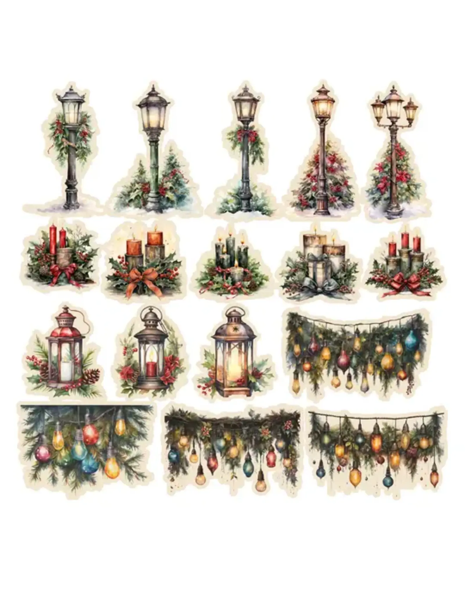 SIMPLY STATED SIMPLY STATED CHRISTMAS CHALET GREENERY EPHEMERA