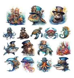 SIMPLY STATED SIMPLY STATED STEAMPUNK OCEAN LIFE EPHEMERA