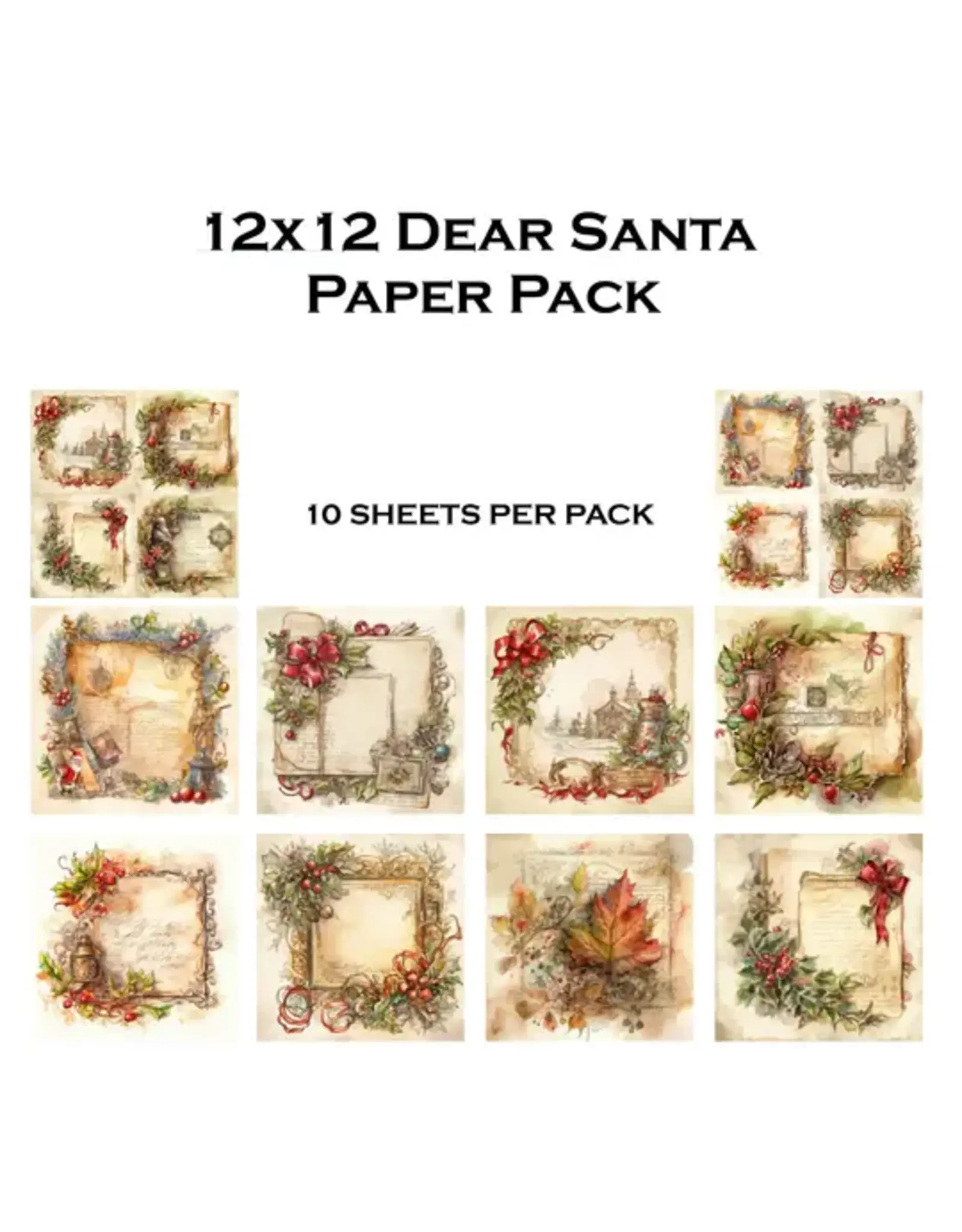 SIMPLY STATED SIMPLY STATED DEAR SANTA 12x12 PAPER PACK