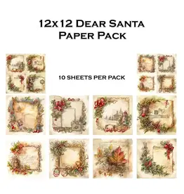 SIMPLY STATED SIMPLY STATED DEAR SANTA 12x12 PAPER PACK