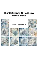 SIMPLY STATED SIMPLY STATED SHABBY CHIC SNOW 12x12 PAPER PACK