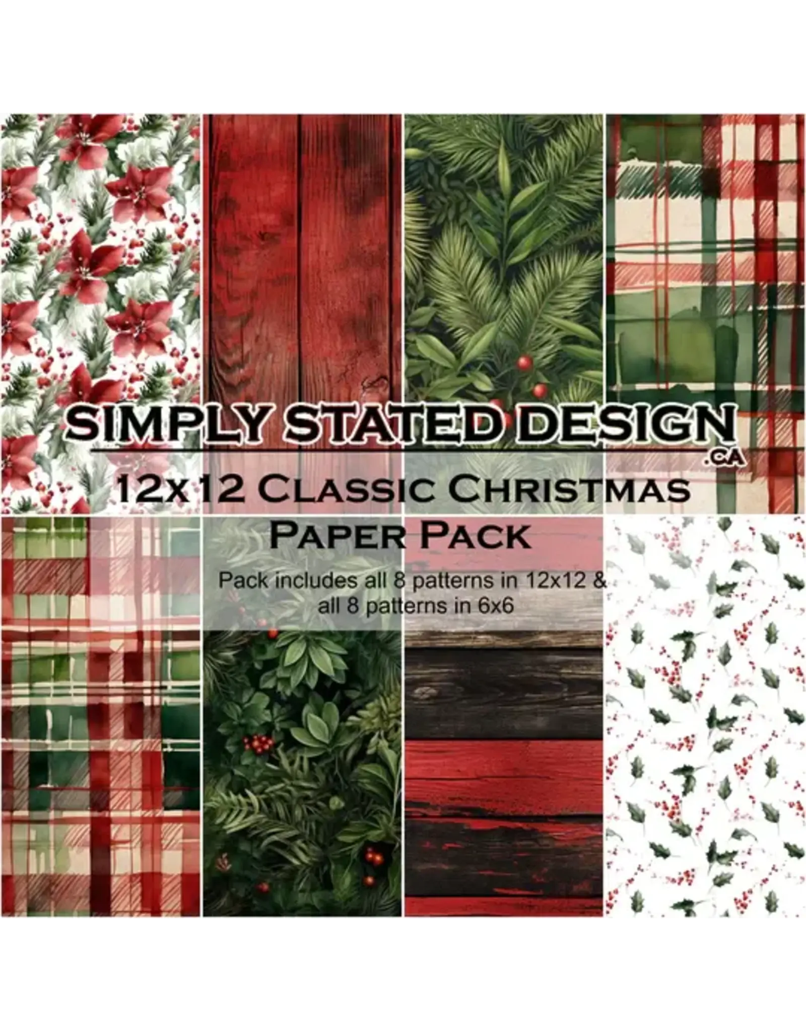 SIMPLY STATED SIMPLY STATED CLASSIC CHRISTMAS 12x12 PAPER PACK