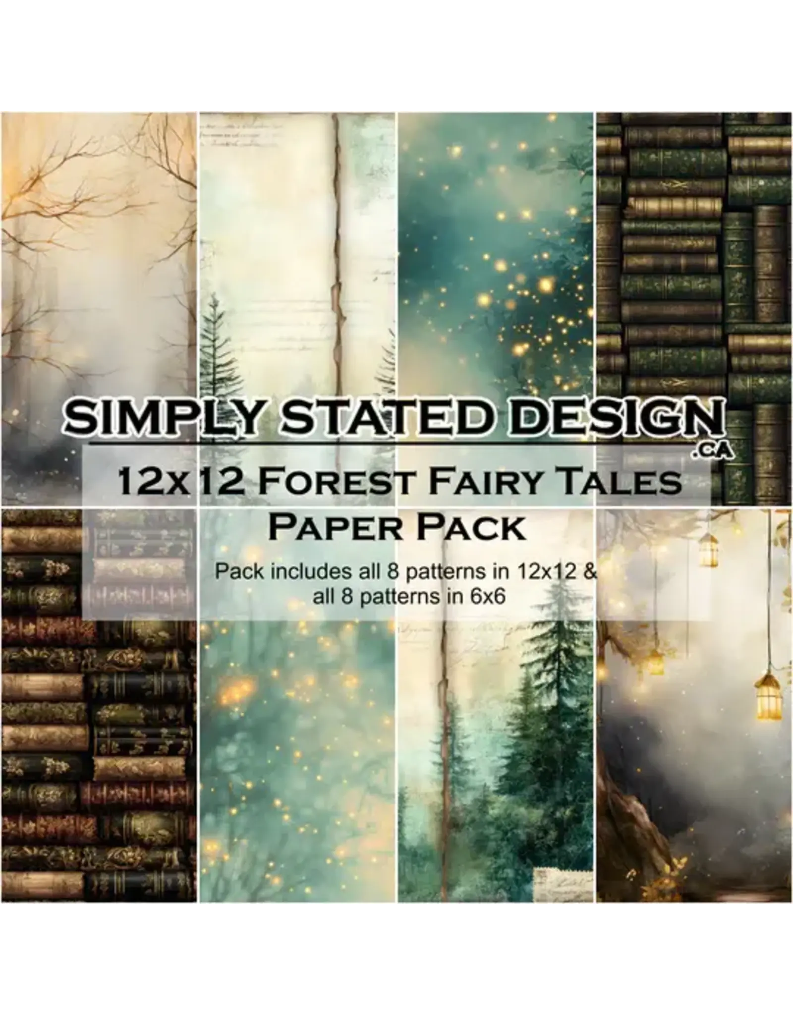 SIMPLY STATED SIMPLY STATED FOREST FAIRY TALES 12x12 PAPER PACK