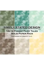 SIMPLY STATED SIMPLY STATED FOREST FAIRY TALES 12x12 SOLID PAPER PACK