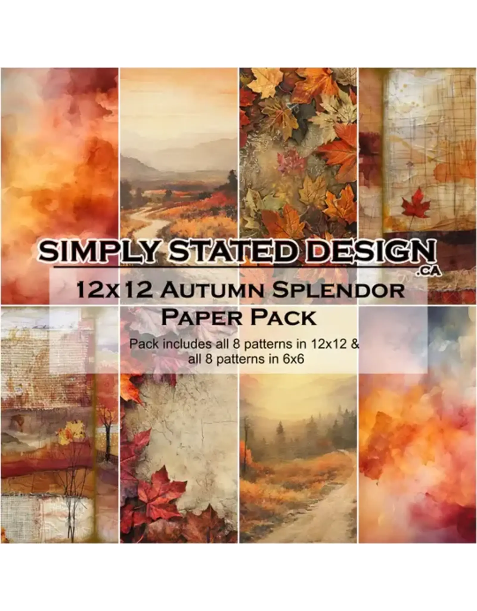SIMPLY STATED SIMPLY STATED AUTUMN SPLENDOR 12x12 PAPER PACK