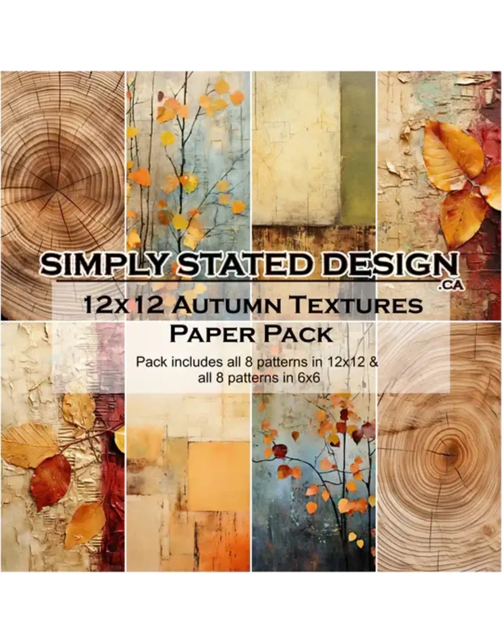 SIMPLY STATED SIMPLY STATED AUTUMN TEXTURES 12x12 PAPER PACK
