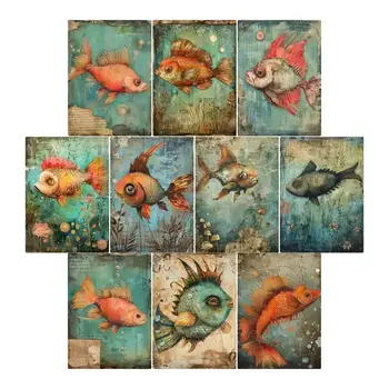 SIMPLY STATED SIMPLY STATED QUIRKY FISH 3.5x5 PROJECT BASE