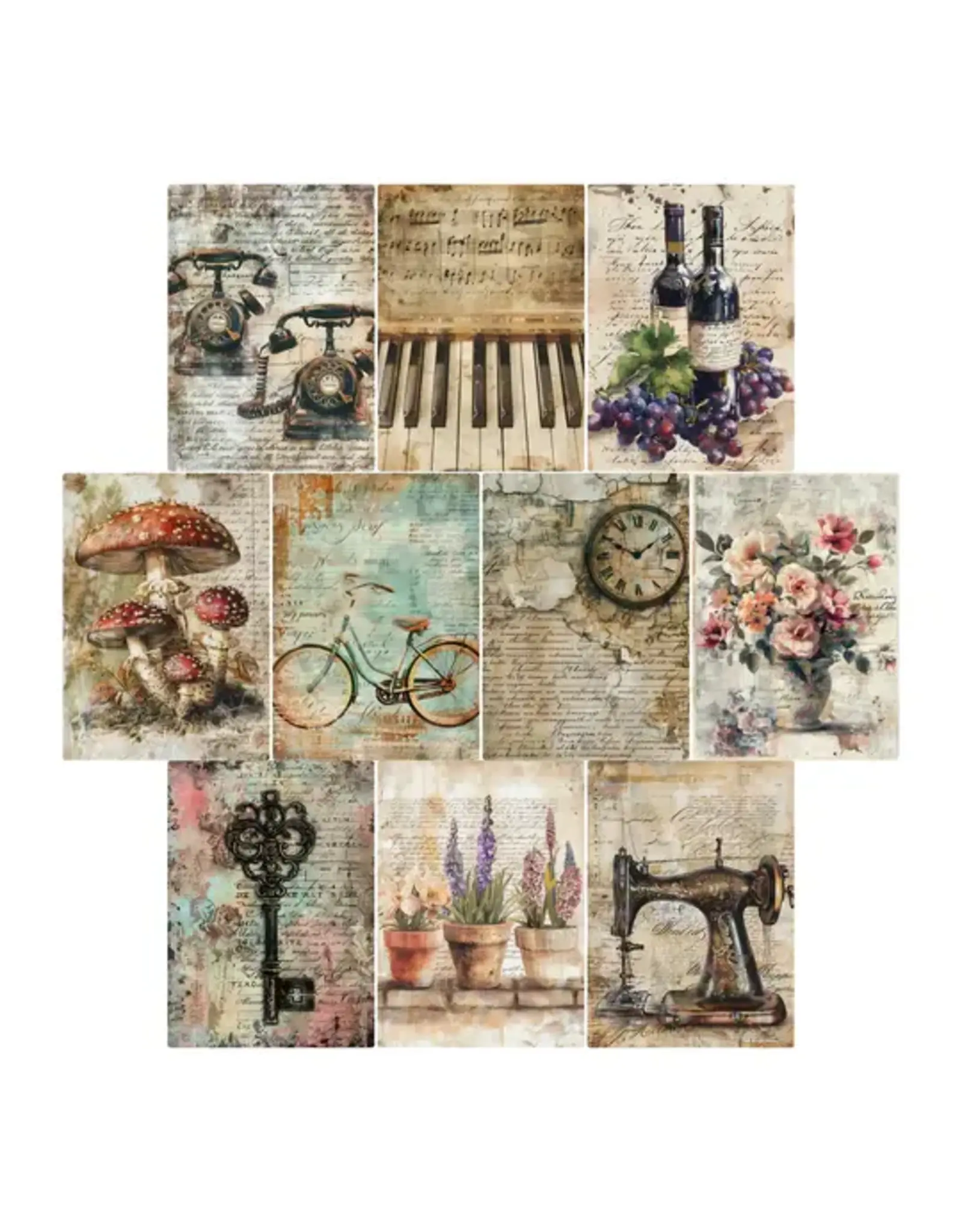 SIMPLY STATED SIMPLY STATED VINTAGE TEXT 3.5x5 PROJECT BASE