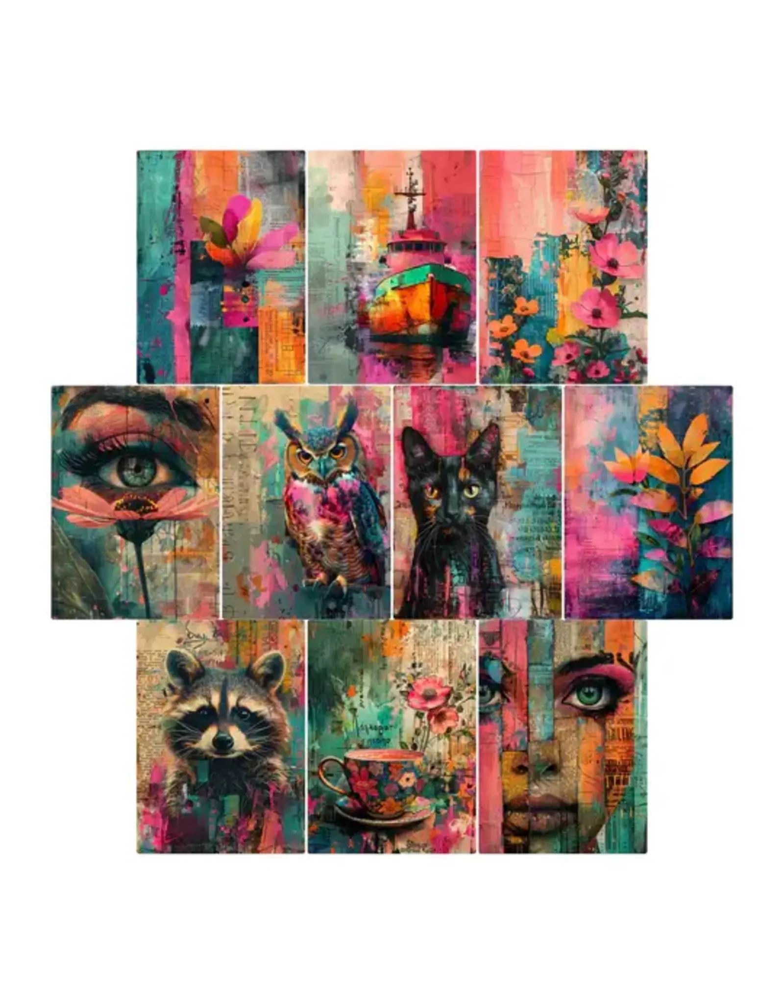 SIMPLY STATED SIMPLY STATED VIBRANT COLLAGE 3.5x5 PROJECT BASE