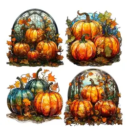SIMPLY STATED SIMPLY STATED STAINED GLASS PUMPKINS XL EPHEMERA