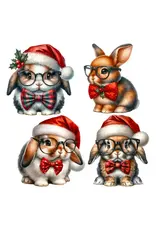 SIMPLY STATED SIMPLY STATED CHRISTMAS BUNNIES XL EPHEMERA