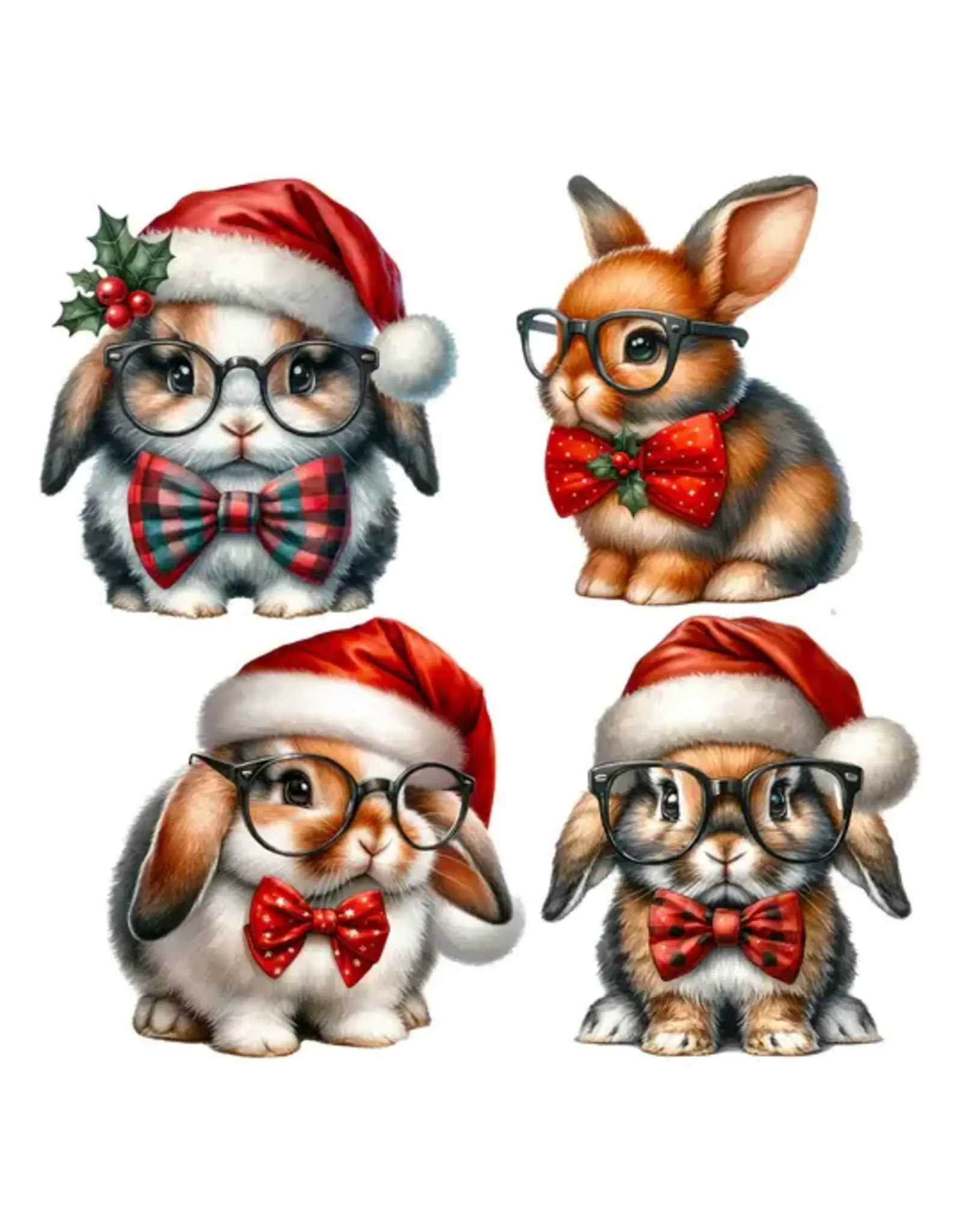 SIMPLY STATED SIMPLY STATED CHRISTMAS BUNNIES XL EPHEMERA