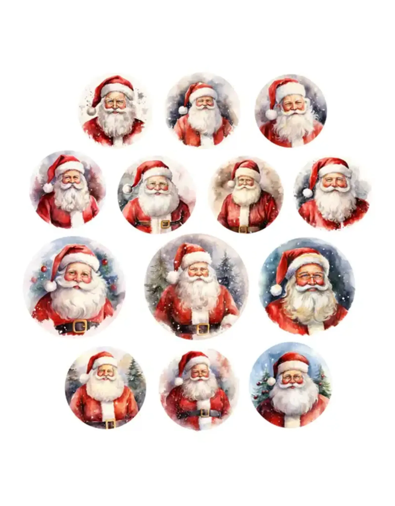 SIMPLY STATED SIMPLY STATED SANTA MEDALLIONS EPHEMERA