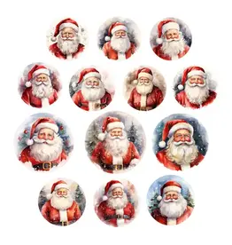 SIMPLY STATED SIMPLY STATED SANTA MEDALLIONS EPHEMERA