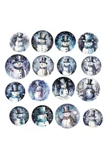 SIMPLY STATED SIMPLY STATED SNOWMAN MEDALLIONS EPHEMERA