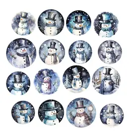 SIMPLY STATED SIMPLY STATED SNOWMAN MEDALLIONS EPHEMERA