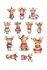 SIMPLY STATED SIMPLY STATED CUTE REINDEER EPHEMERA