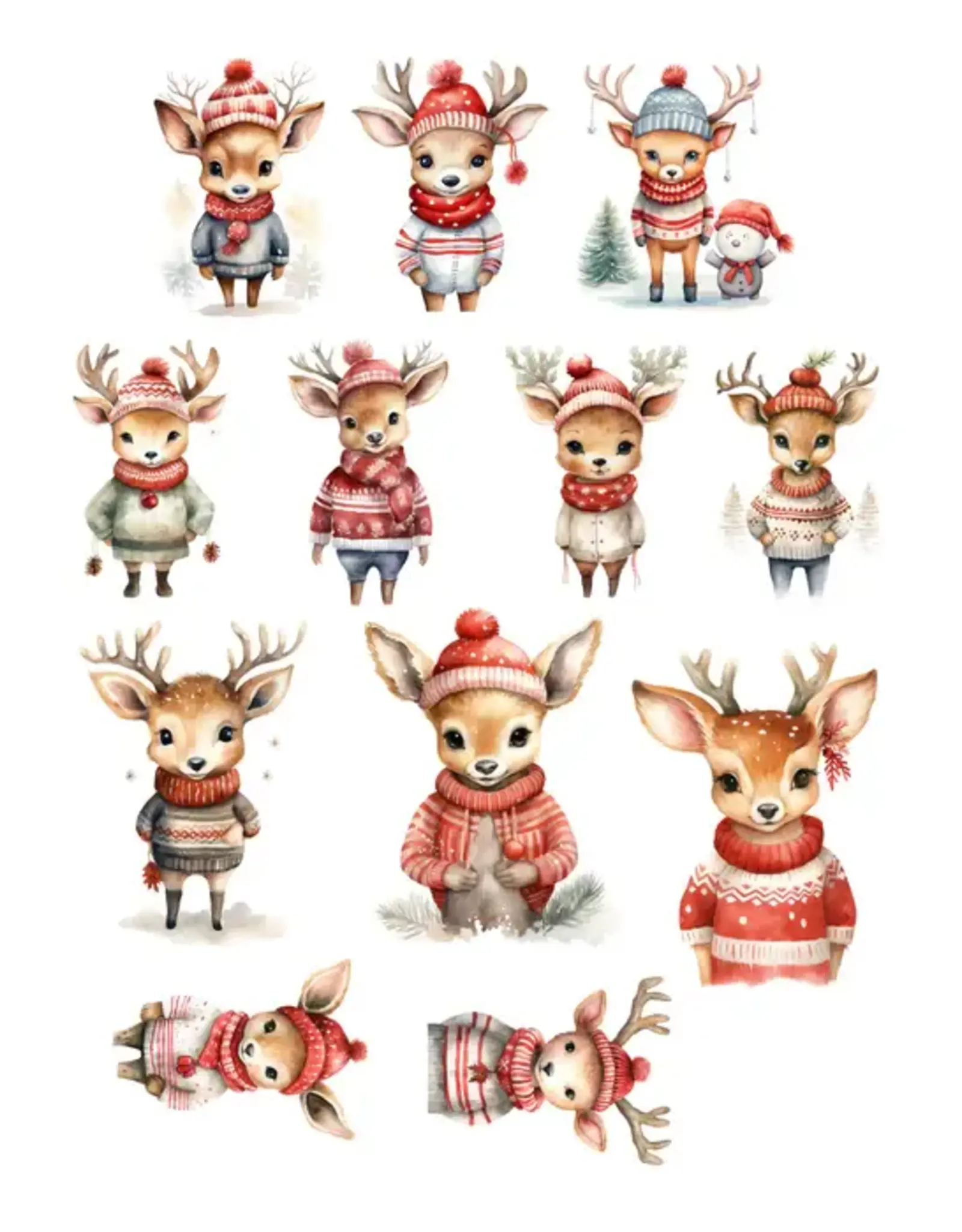 SIMPLY STATED SIMPLY STATED CUTE REINDEER EPHEMERA