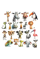 SIMPLY STATED SIMPLY STATED QUIRKY SAFARI ANIMALS EPHEMERA