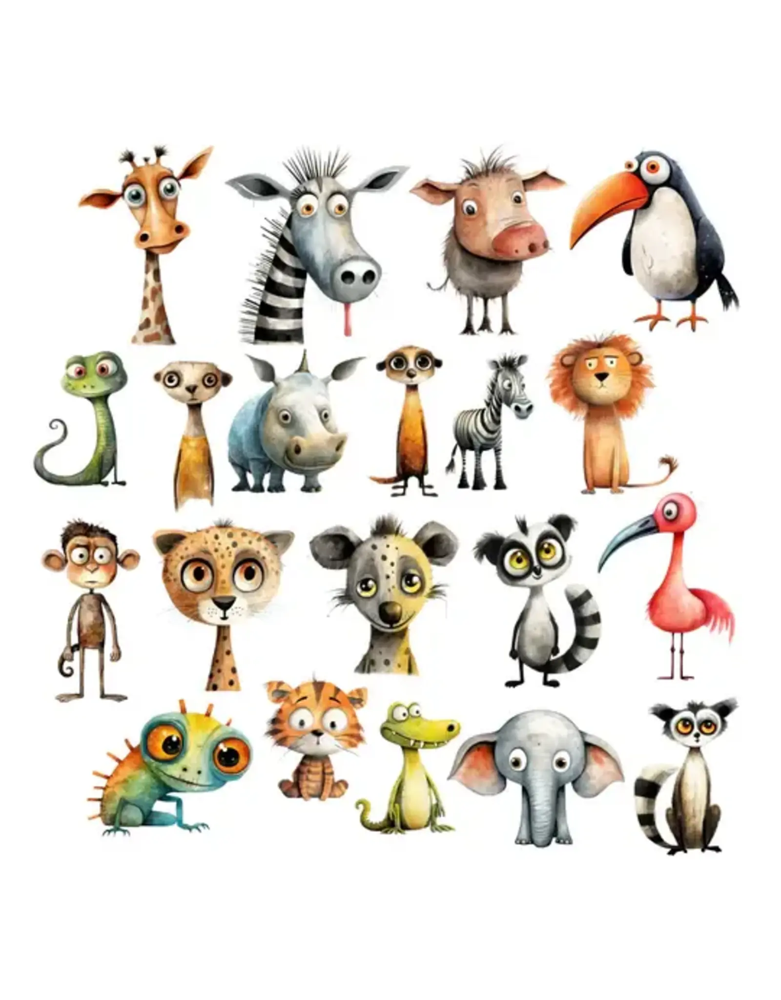 SIMPLY STATED SIMPLY STATED QUIRKY SAFARI ANIMALS EPHEMERA