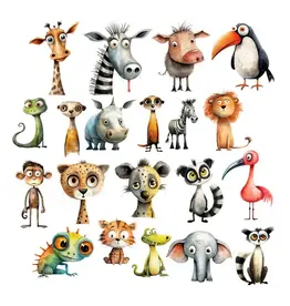 SIMPLY STATED SIMPLY STATED QUIRKY SAFARI ANIMALS EPHEMERA