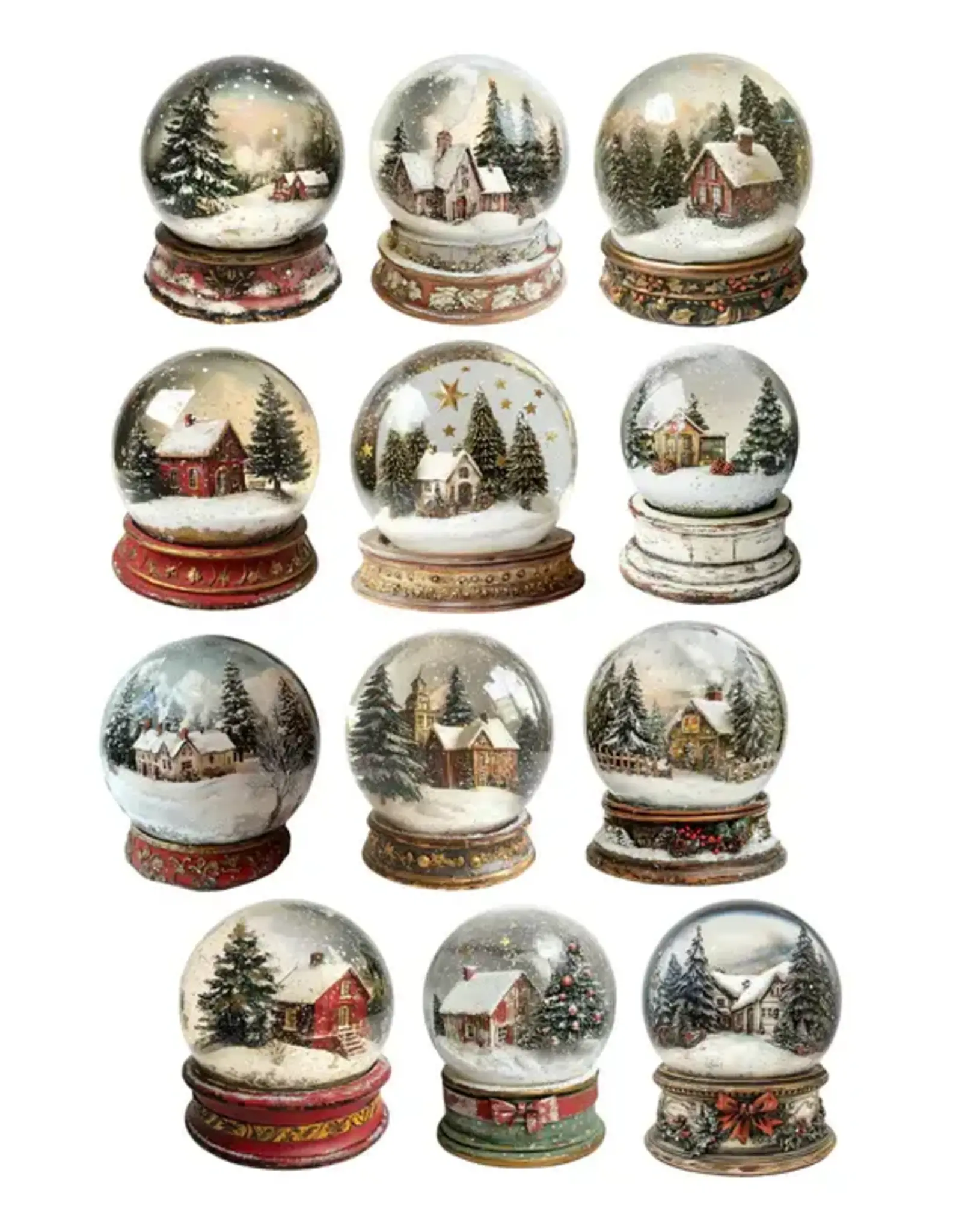 SIMPLY STATED SIMPLY STATED VINTAGE SNOW GLOBES EPHEMERA