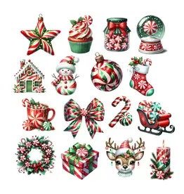 SIMPLY STATED SIMPLY STATED CANDY CANE CHRISTMAS EPHEMERA