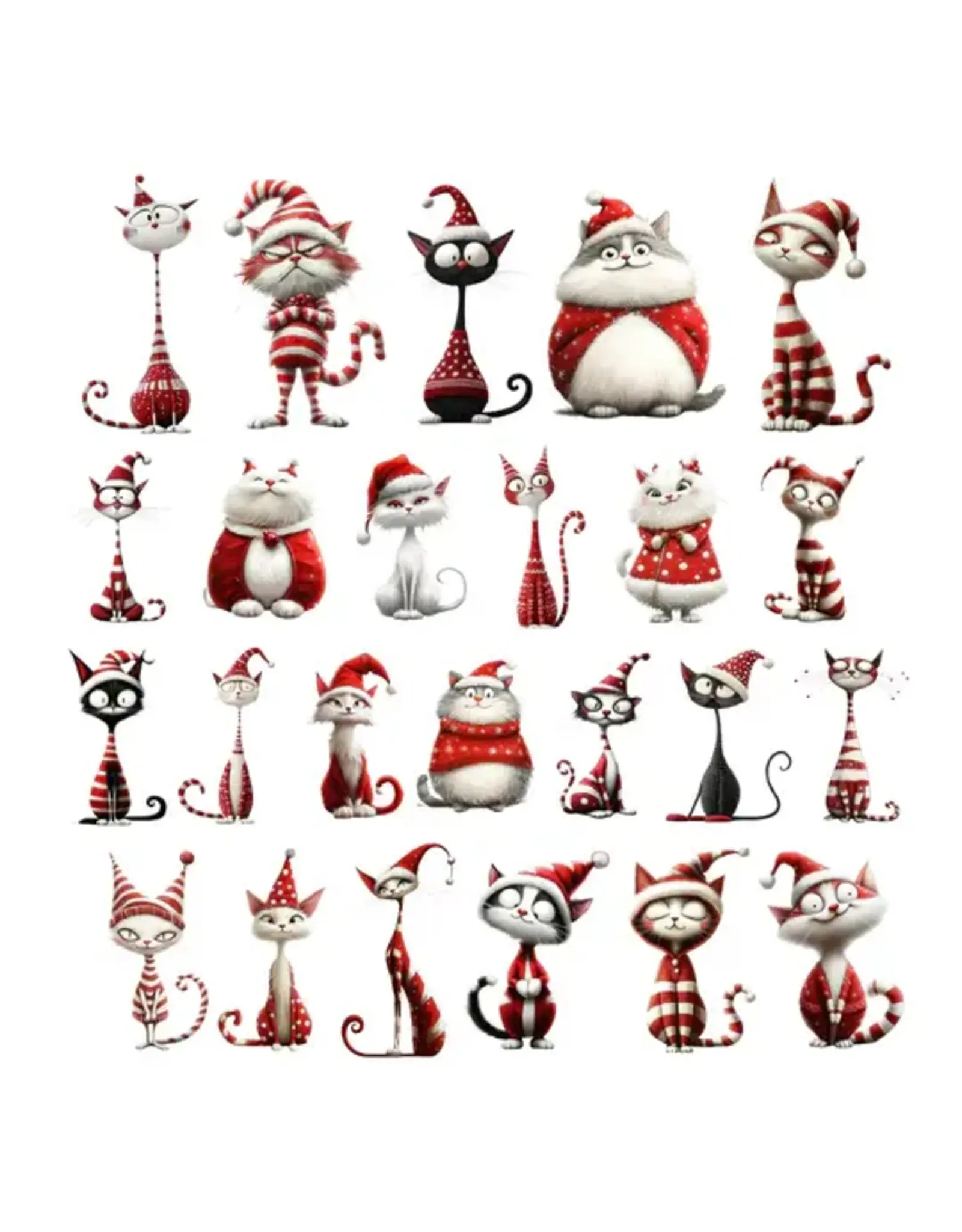 SIMPLY STATED SIMPLY STATED QUIRKY CHRISTMAS CATS EPHEMERA