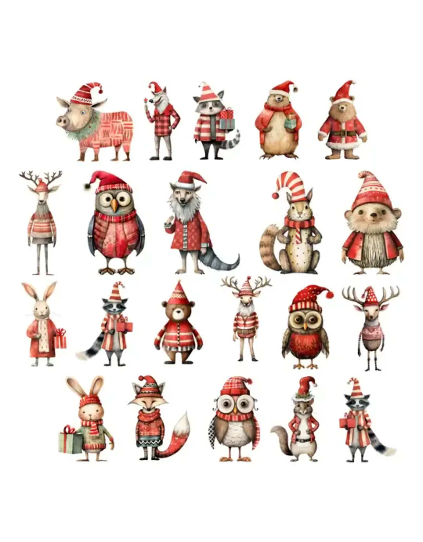 SIMPLY STATED SIMPLY STATED QUIRKY CHRISTMAS ANIMALS EPHEMERA