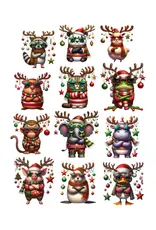 SIMPLY STATED SIMPLY STATED GRUMPY CHRISTMAS ANIMALS EPHEMERA